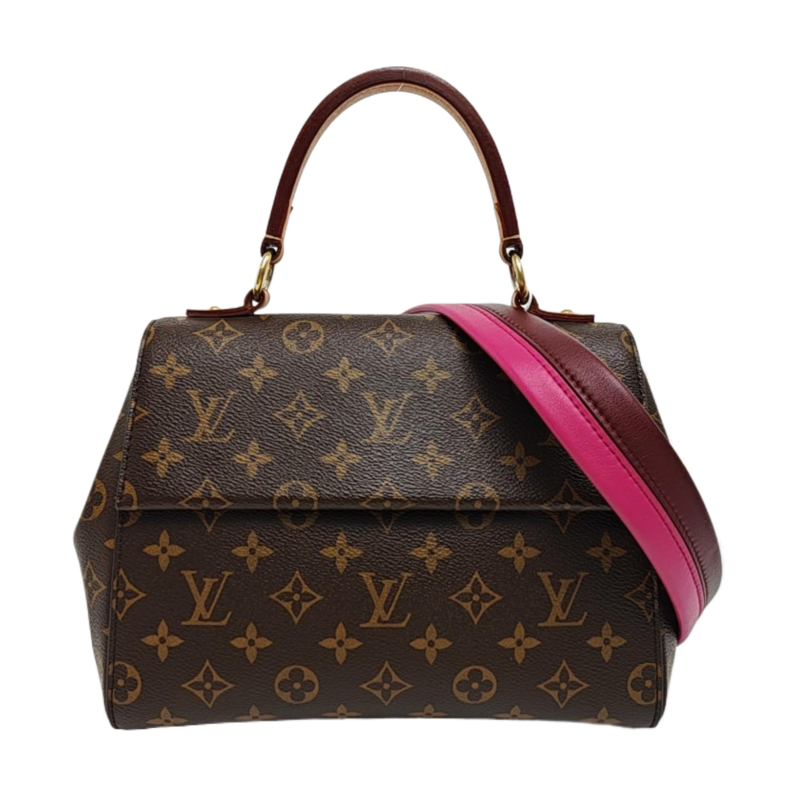 CLUNY PM Monogram Coated Canvas Brown