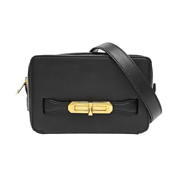 Calfskin Crossbody Bag Black