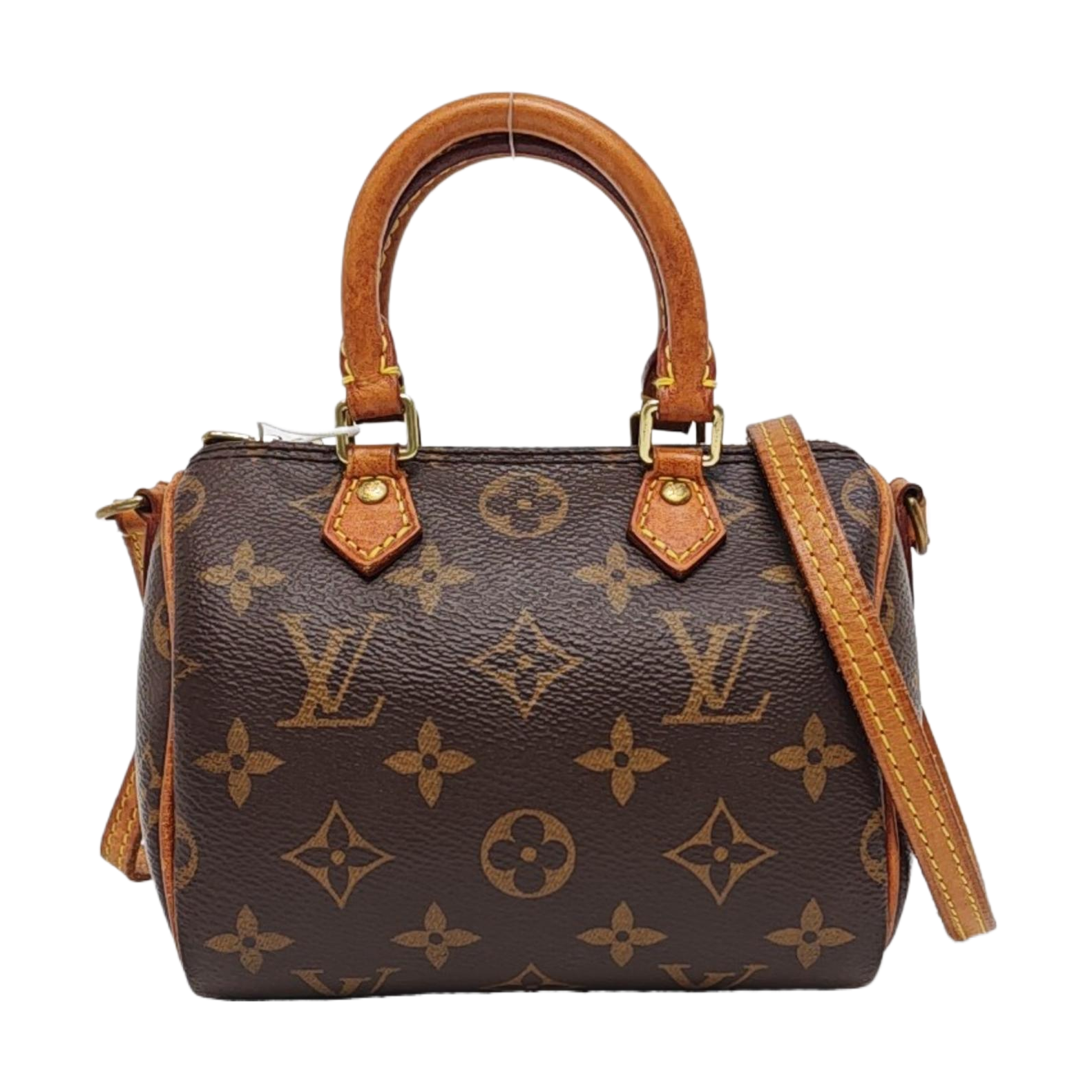 SPEEDY Nano Monogram Coated Canvas Brown