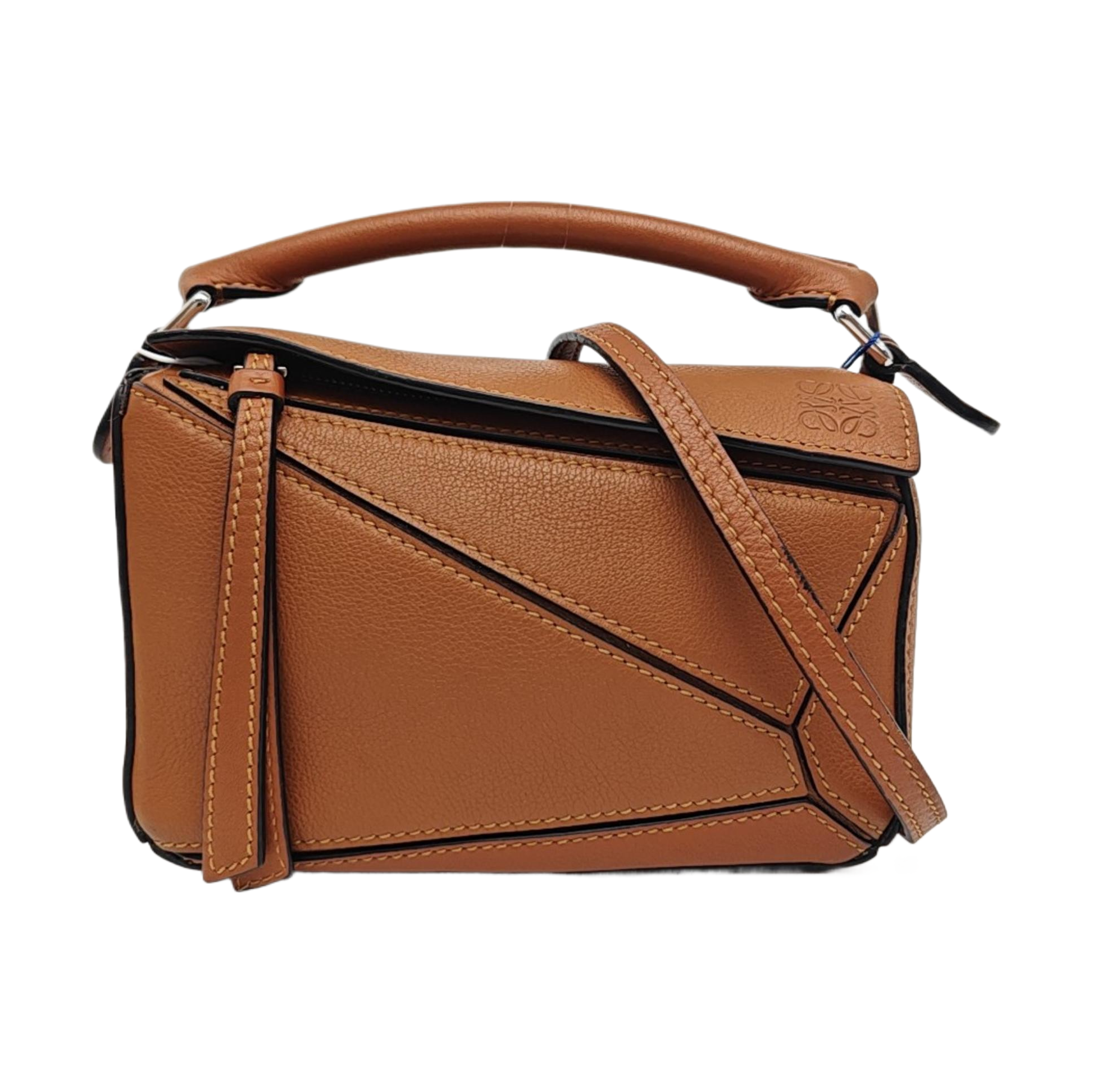 Puzzle Mini Calfskin Brown