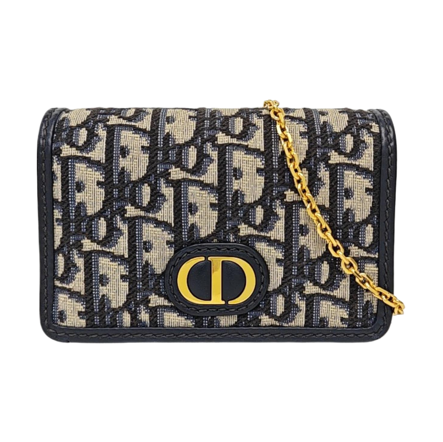 30 Montaigne Oblique Canvas Blue