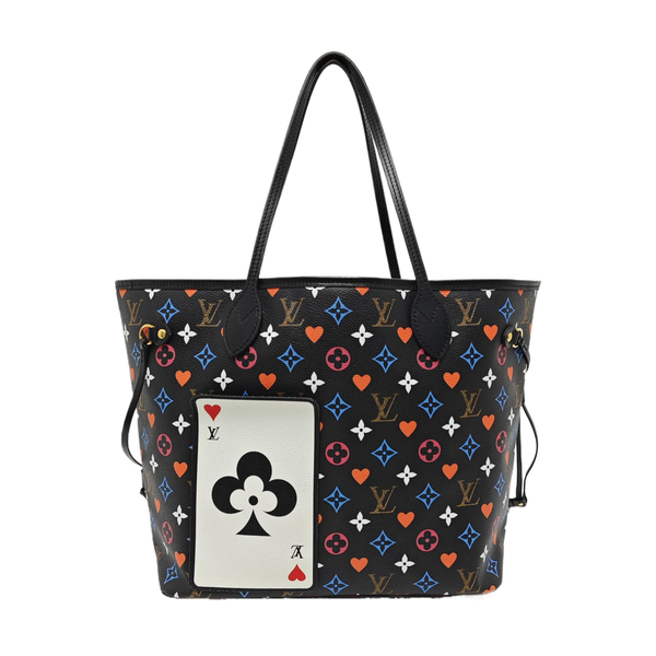 NEVERFULL MM Monogram Coated Canvas Black