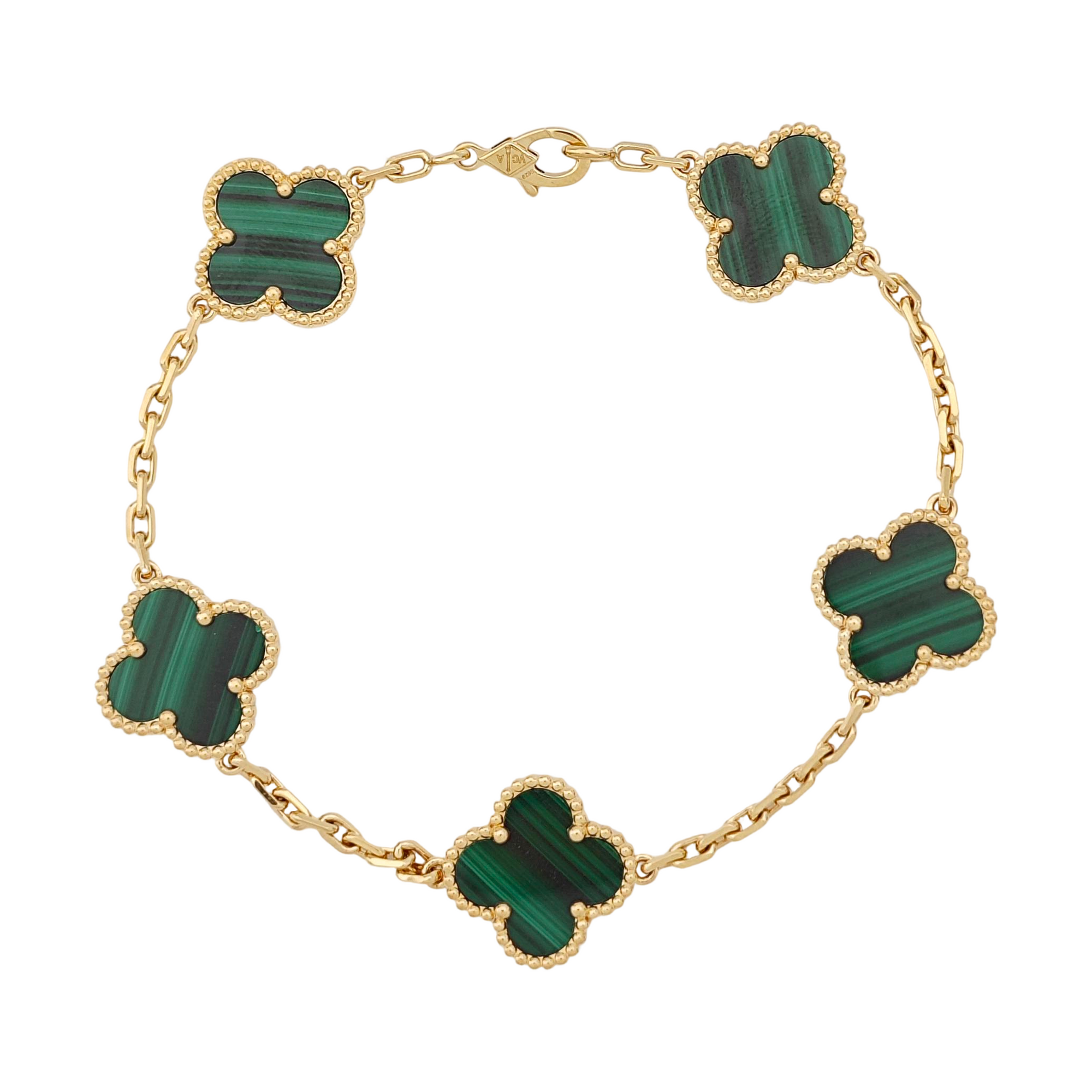 Vintage Alhambra 18k Gold Bracelet
