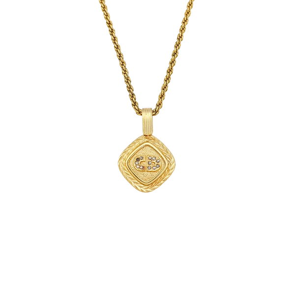 Petit CD Metal Gold Necklace