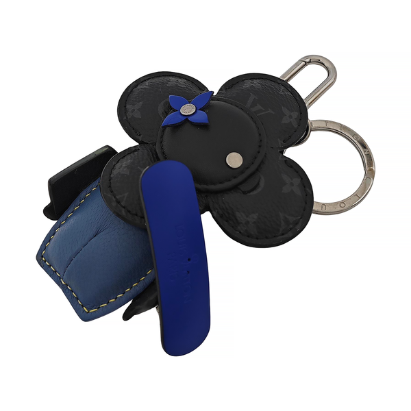 Leather Bag Charm Black