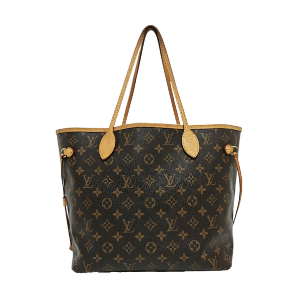 NEVERFULL MM Monogram Coated Canvas Brown