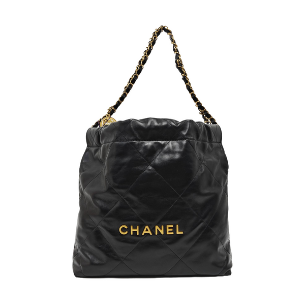CHANEL 22 Small Quilted Calfskin Black