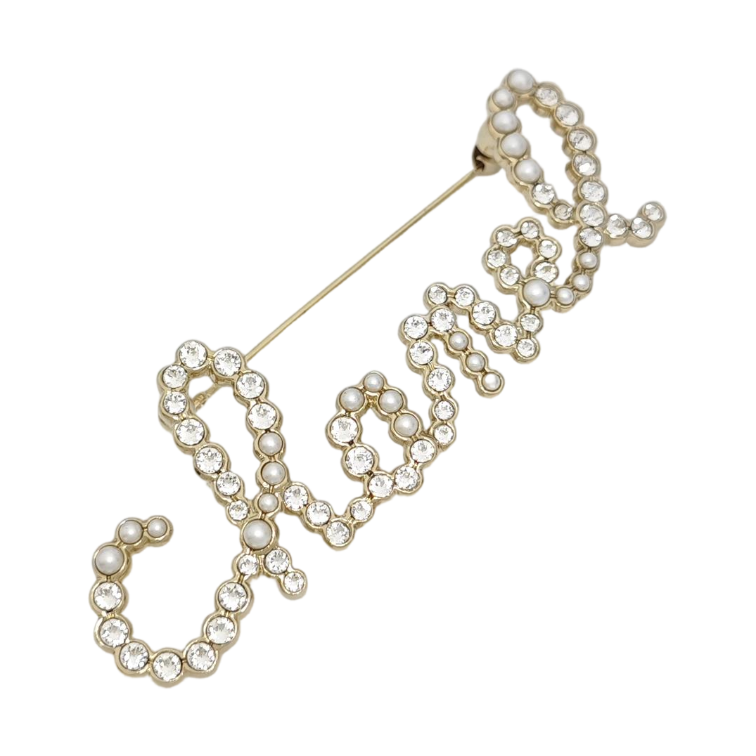 Metal Gold Brooch
