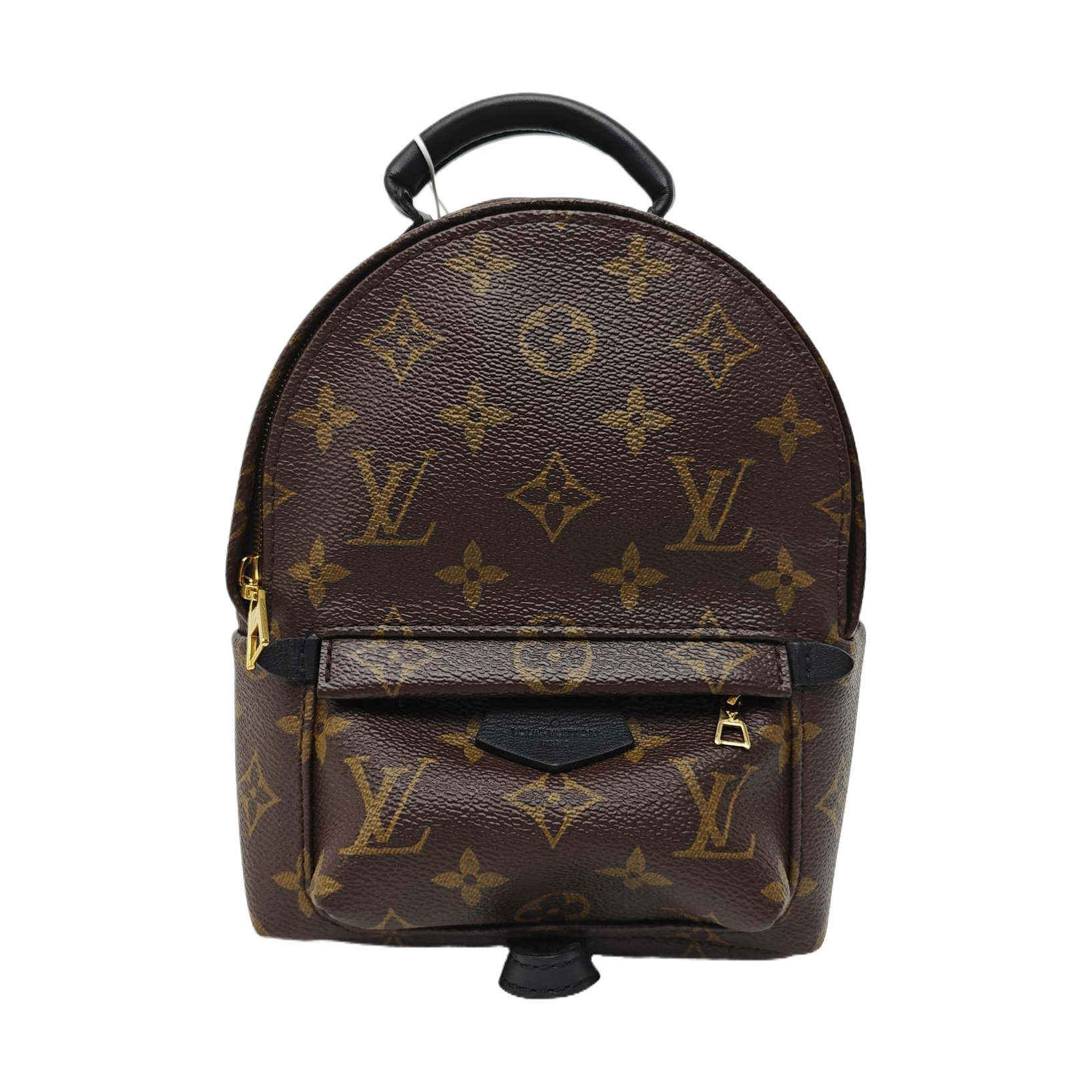 PALM SPRINGS Mini Monogram Coated Canvas Brown