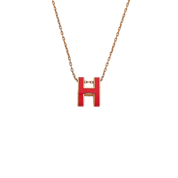 Pop H Metal Rose Gold Necklace