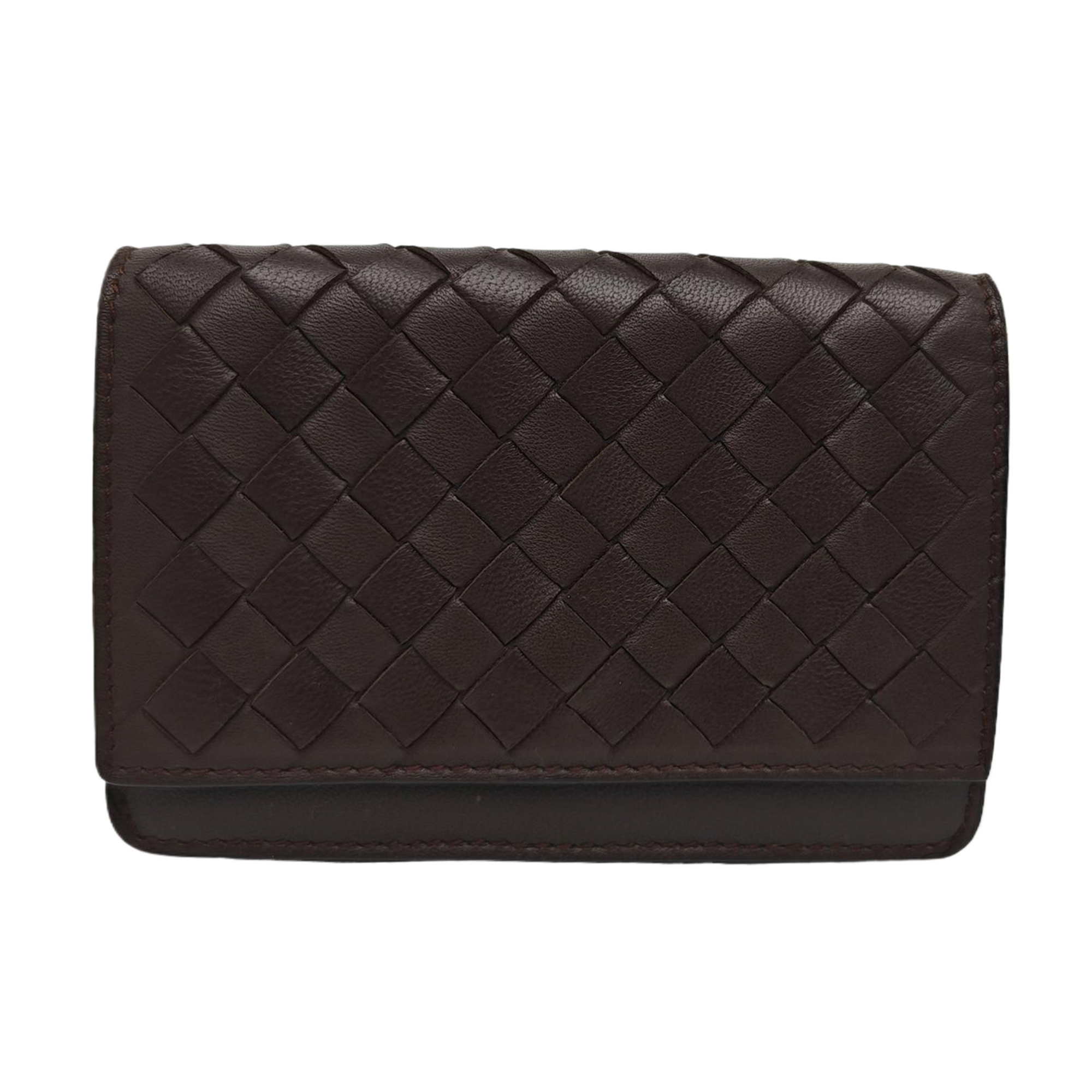 Lambskin Card Holder Brown