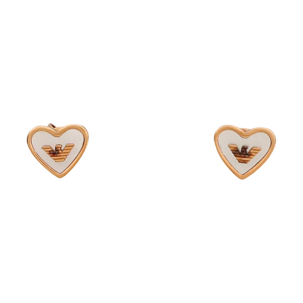 Stainless Steel Rose Gold Stud Earrings