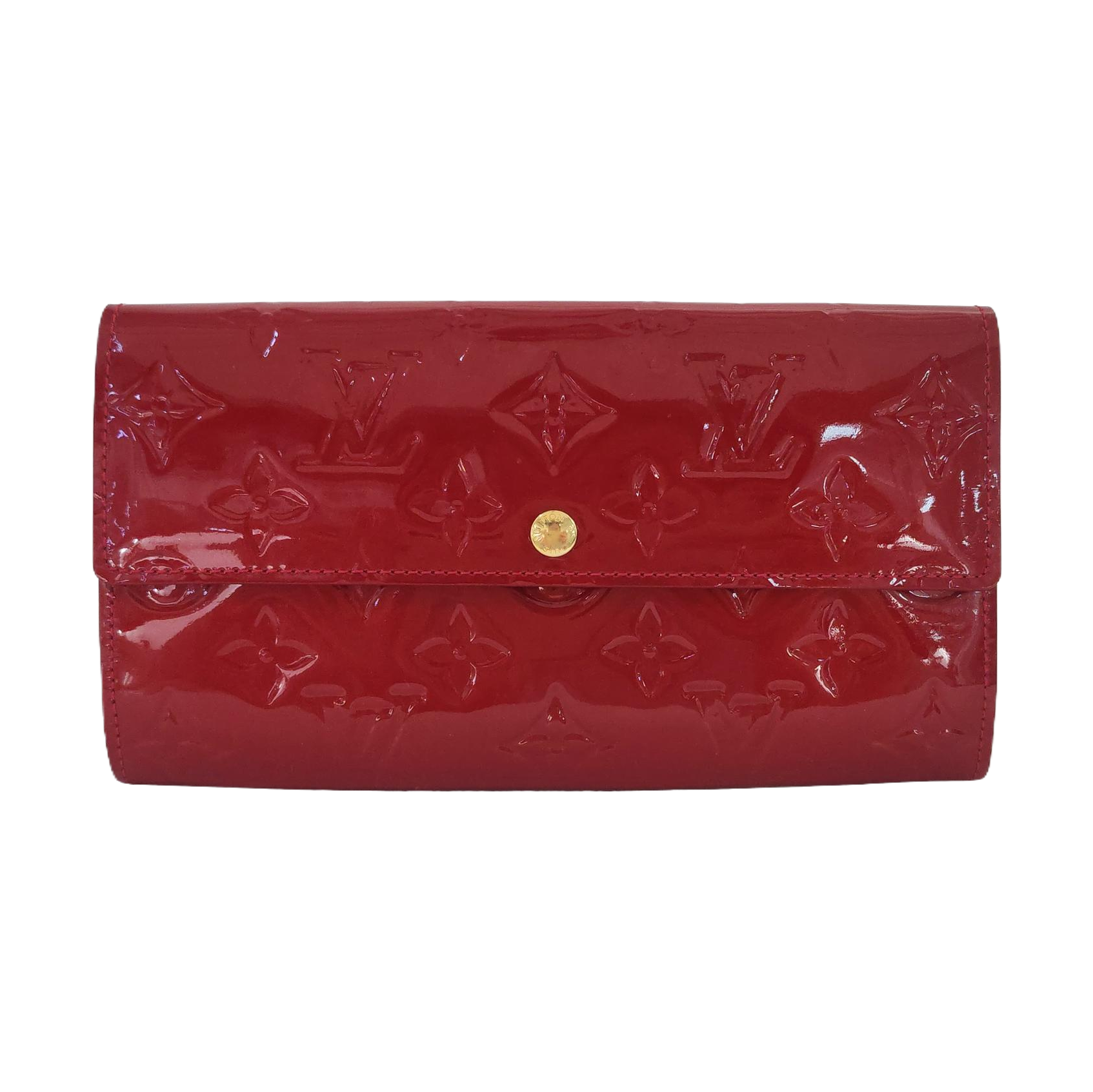 PORTE MONNAIE Patent Leather Red Wallet