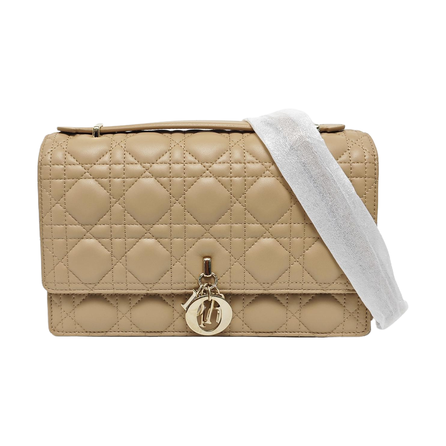Lady Dior Medium Cannage Lambskin Yellow