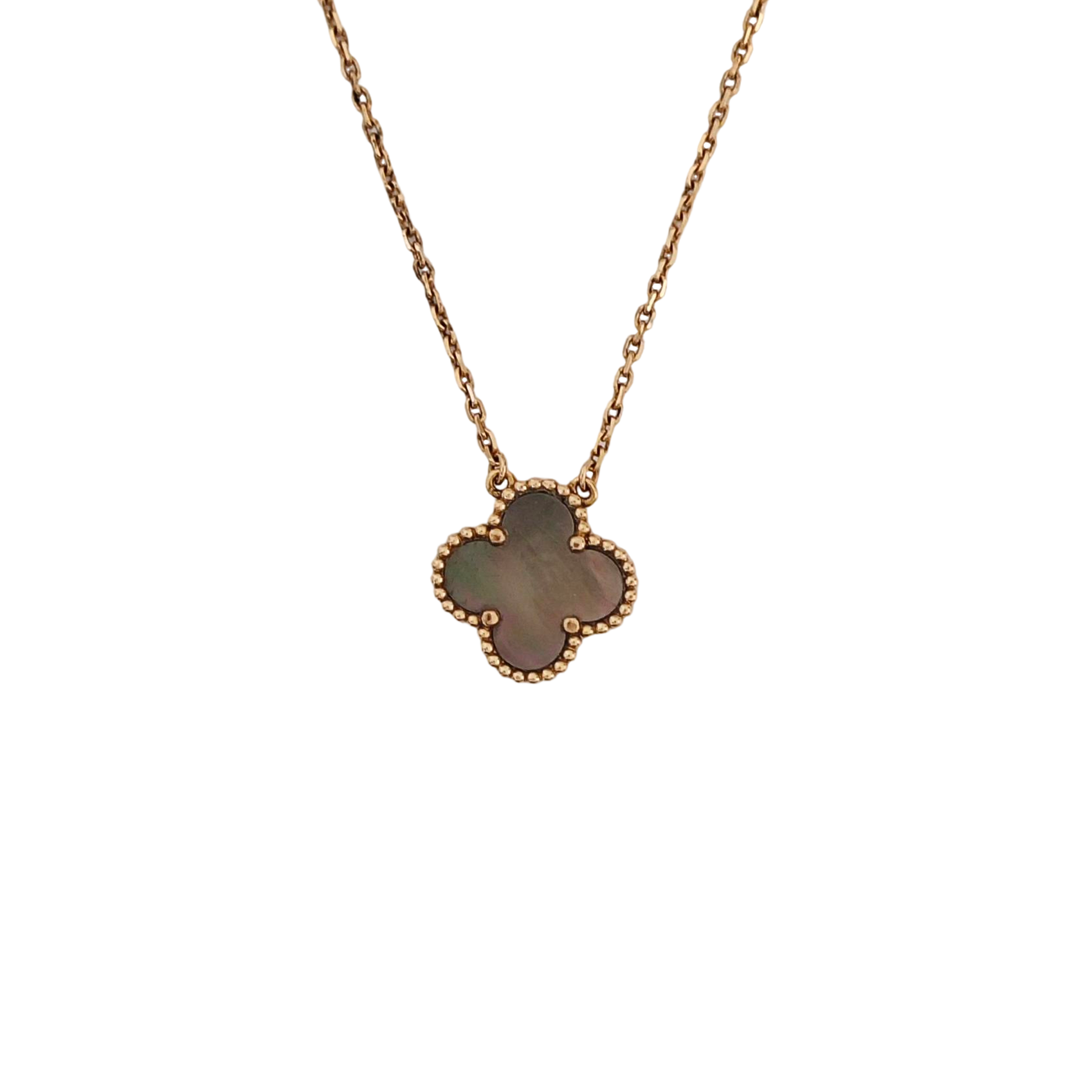 Vintage Alhambra 18k Rose Gold Necklace