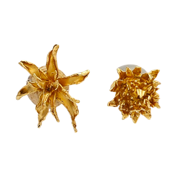 Metal Gold Stud Earrings