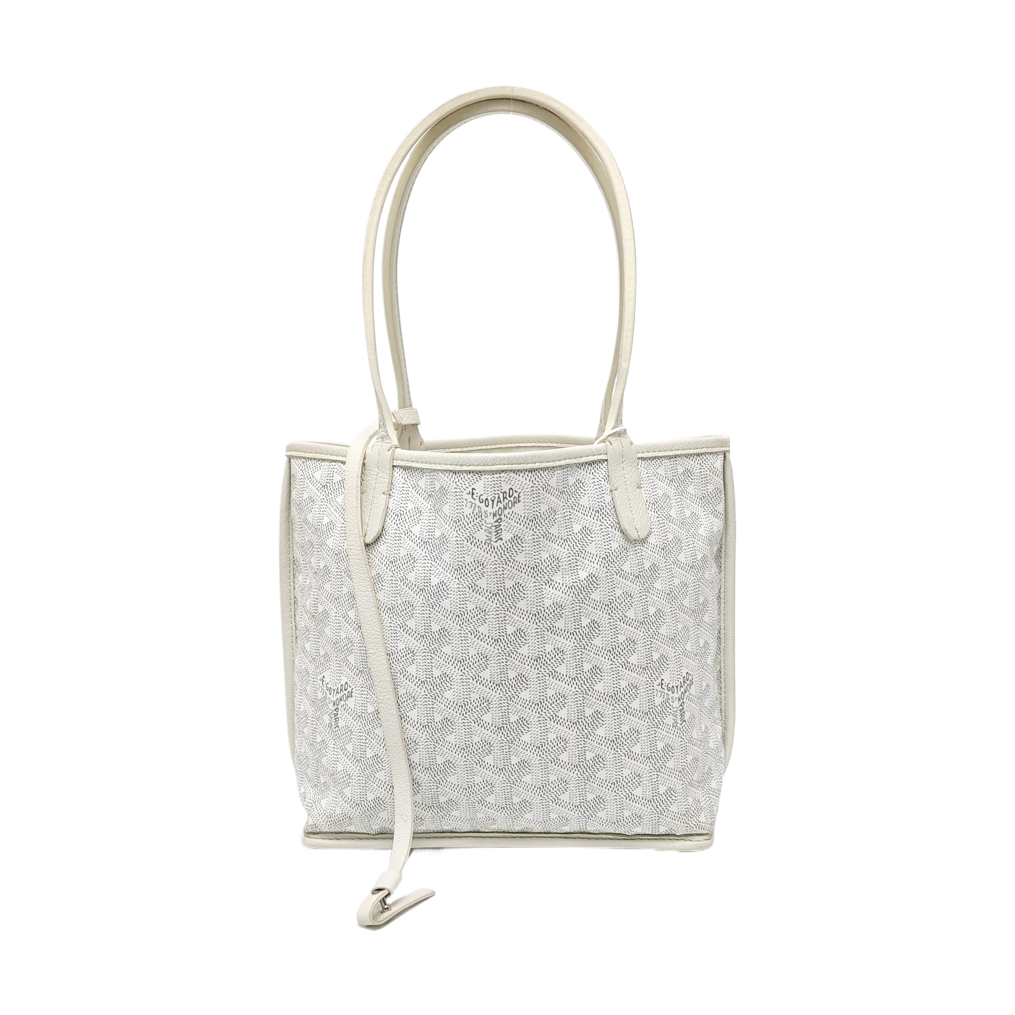 Anjou Mini Coated Canvas White