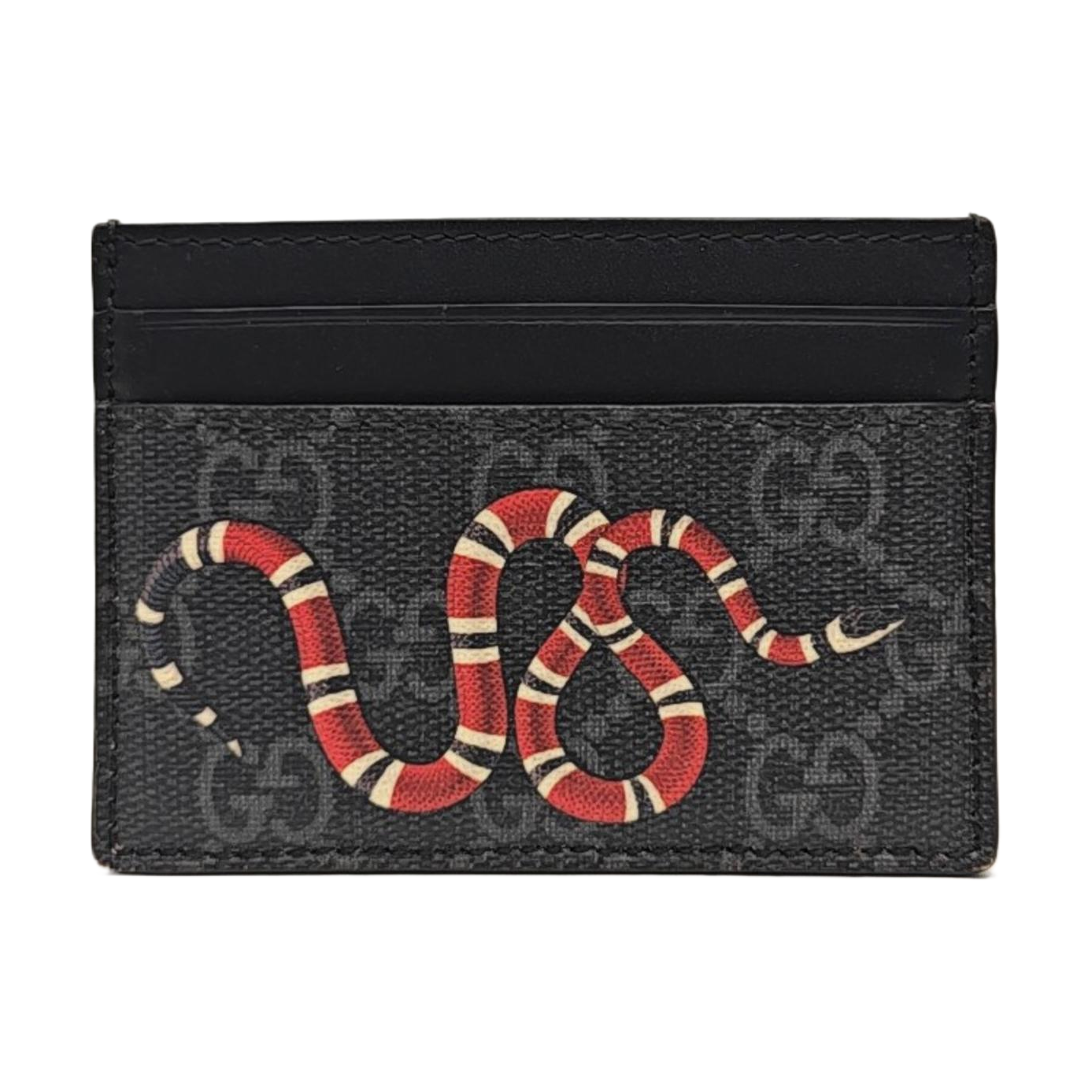 Coated Canvas Card Holder Black