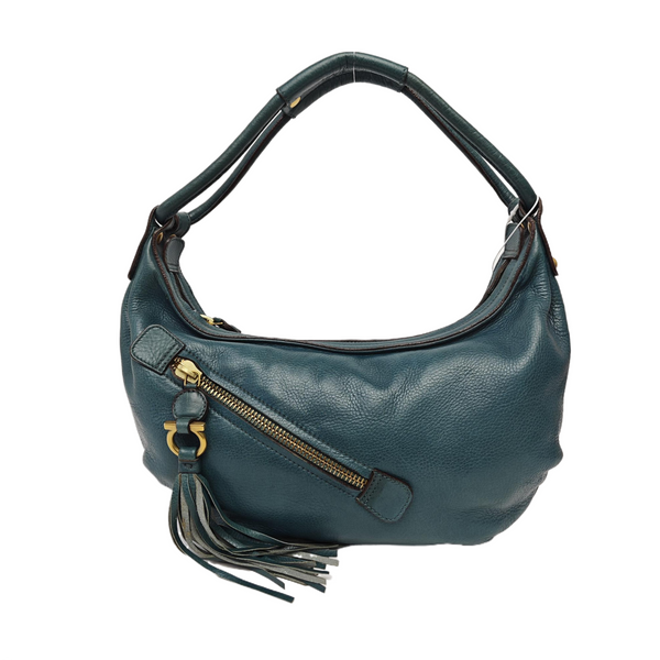 Calfskin Top Handle Bag Green