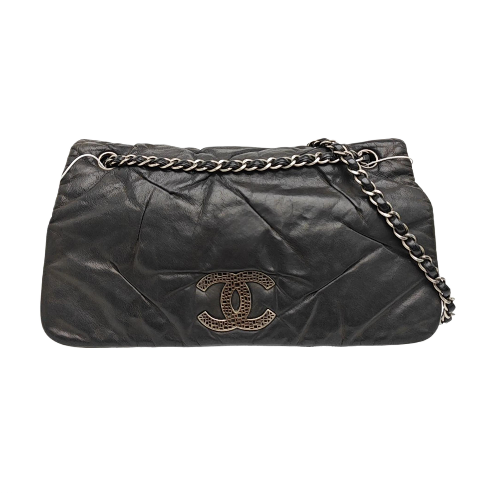 Calfskin Shoulder Bag Black