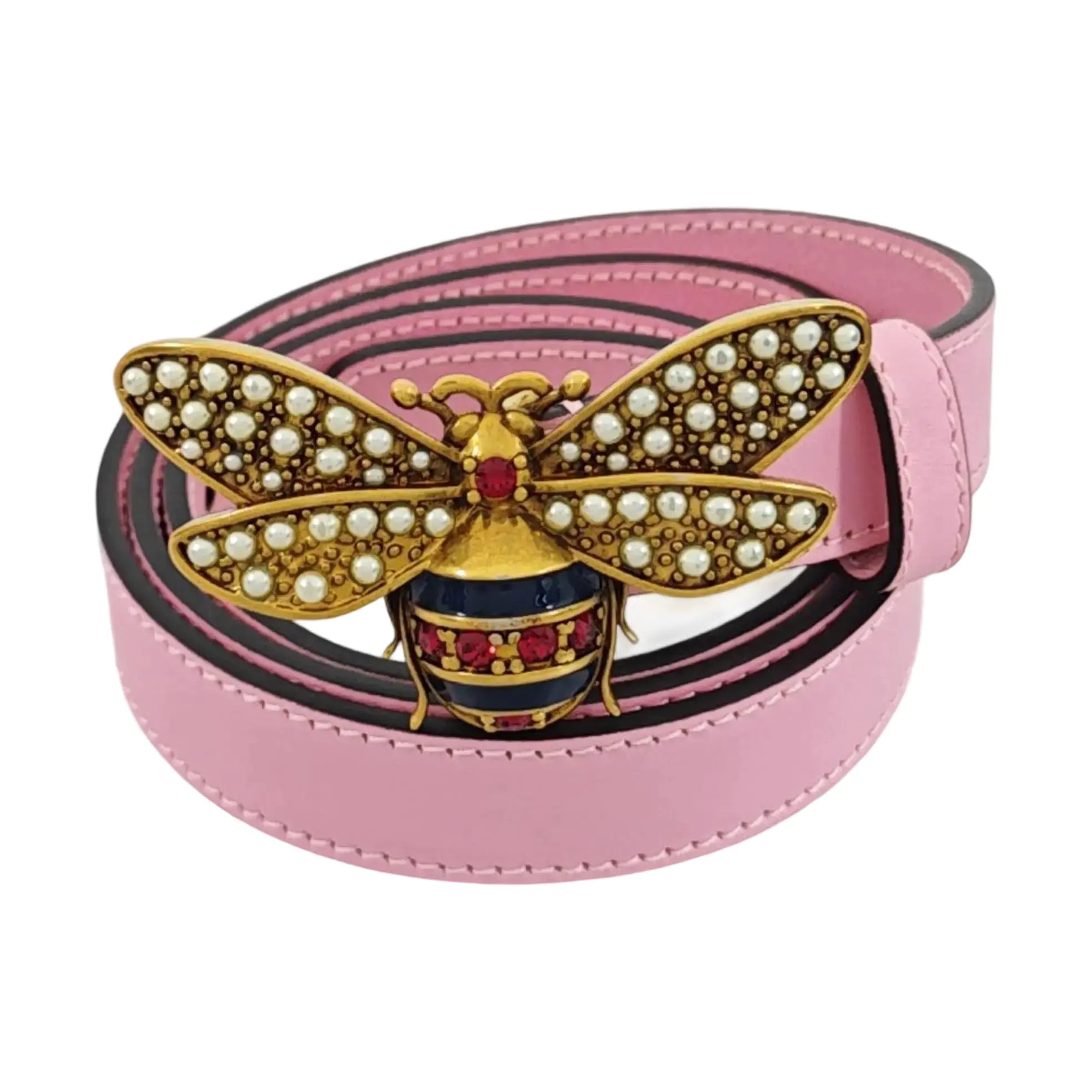 Leather Belt Red