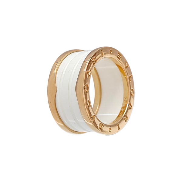 B.ZERO1 18k Rose Gold Ring EU 55