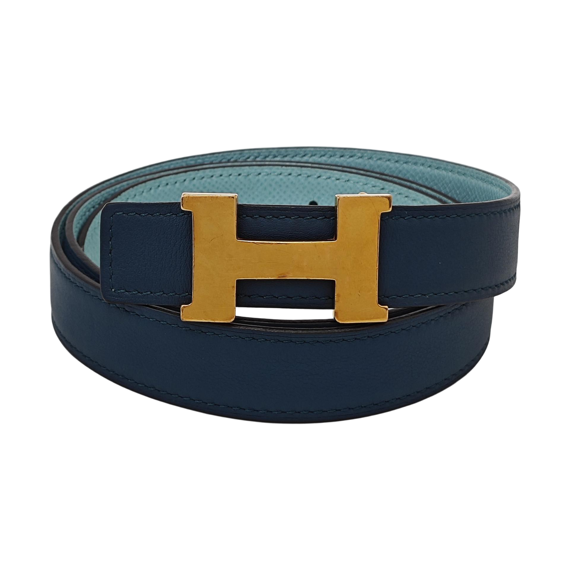 Leather Belt Blue