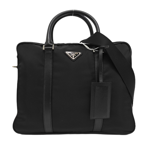 Nylon Shoulder Bag Black