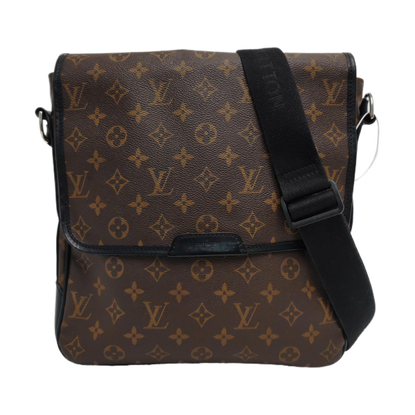 BASS MM Monogram Coated Canvas Brown