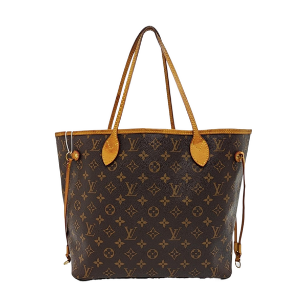 NEVERFULL MM Monogram Coated Canvas Brown