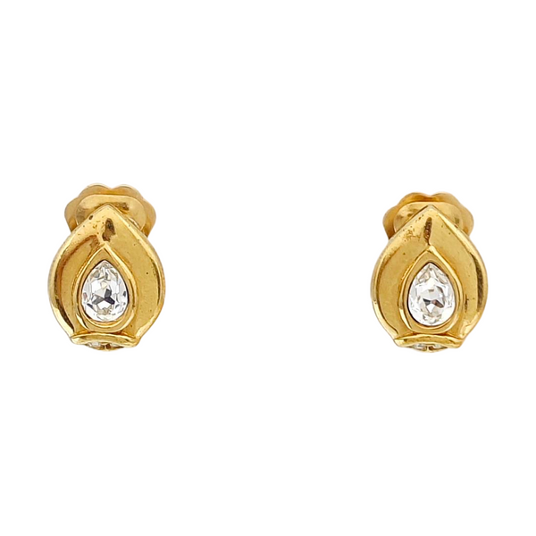 Metal Gold Clip On Earrings