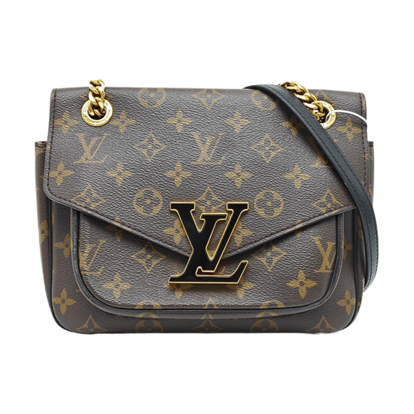 PASSY Monogram Coated Canvas Brown