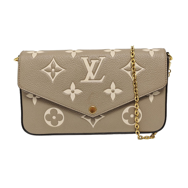 FÉLICIE Monogram Calfskin Gray