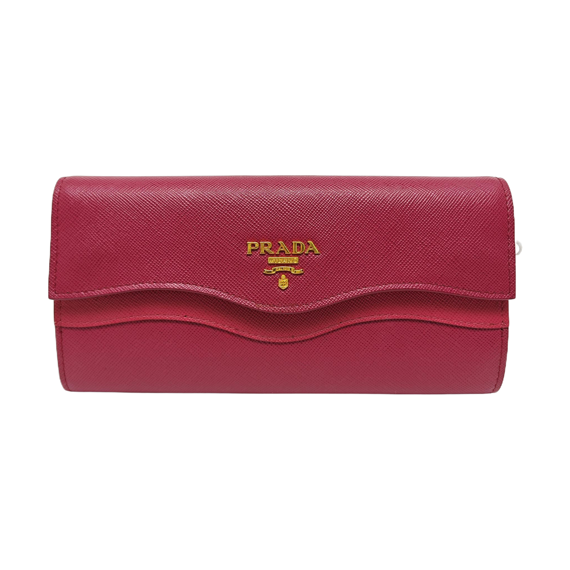 Saffiano Calfskin Wallet Red