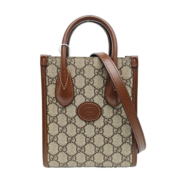 Retro Mini Monogram Coated Canvas Beige