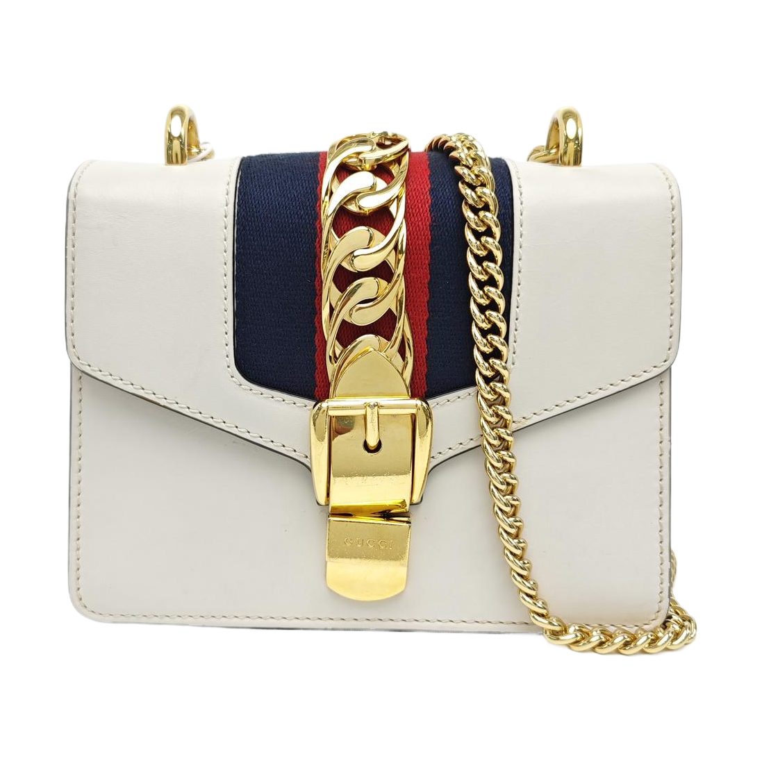 Sylvie Mini Calfskin White