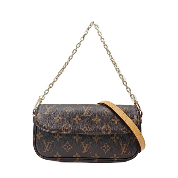 IVY Monogram Coated Canvas Brown
