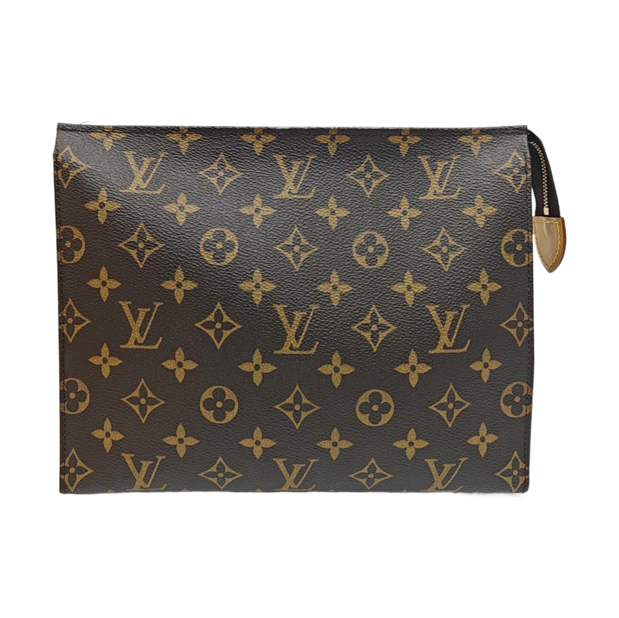 TOILET POCKET 26 Monogram Coated Canvas Brown