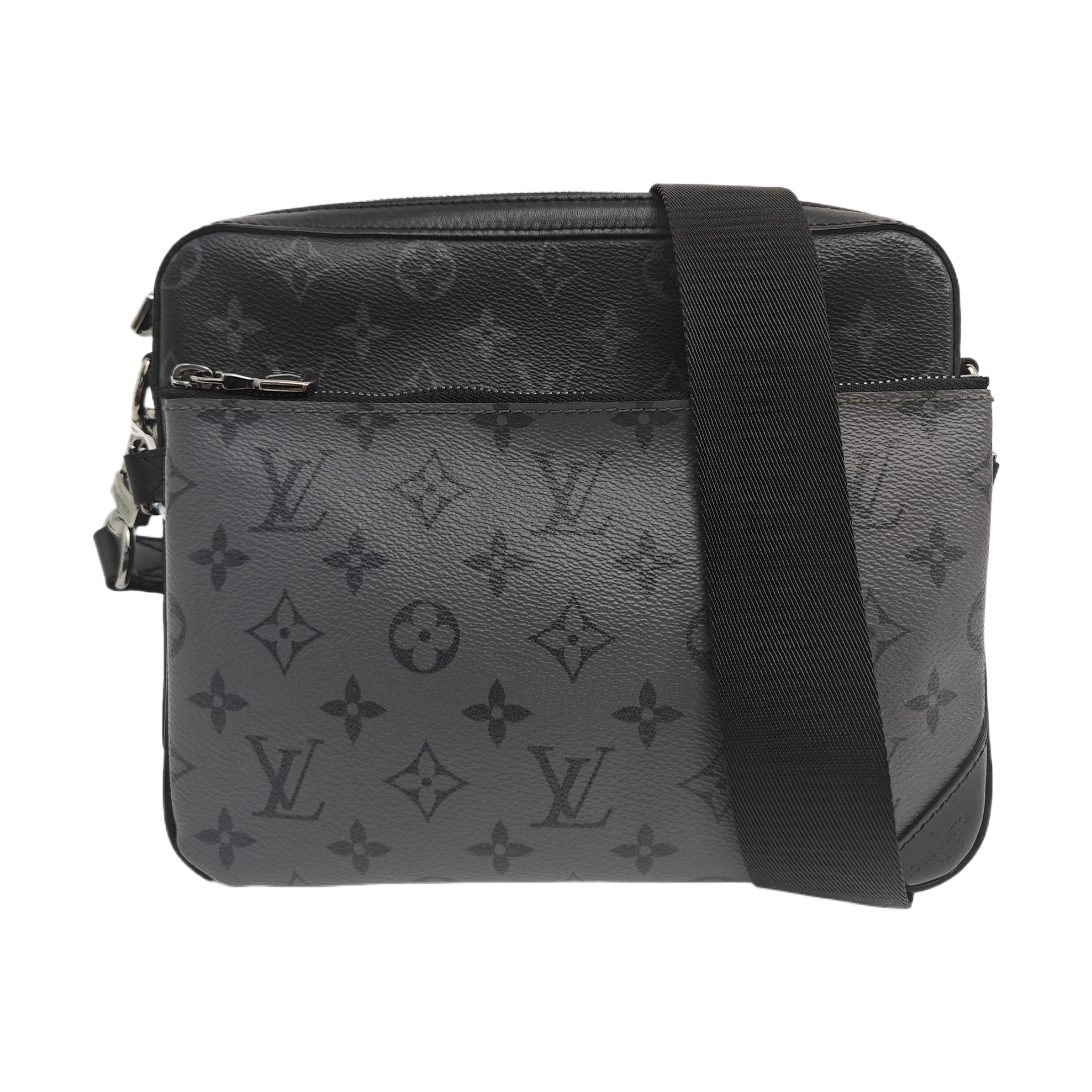 TRIO Monogram Coated Canvas Gray