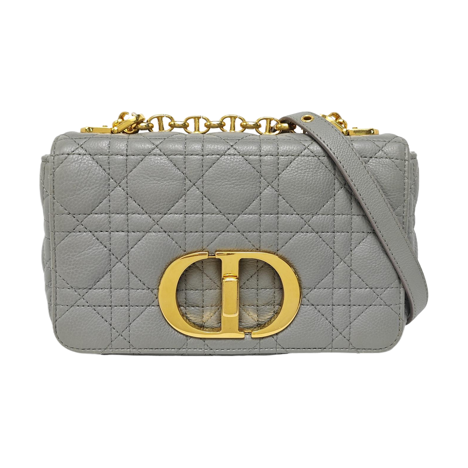 Dior Caro Small Cannage Calfskin Blue