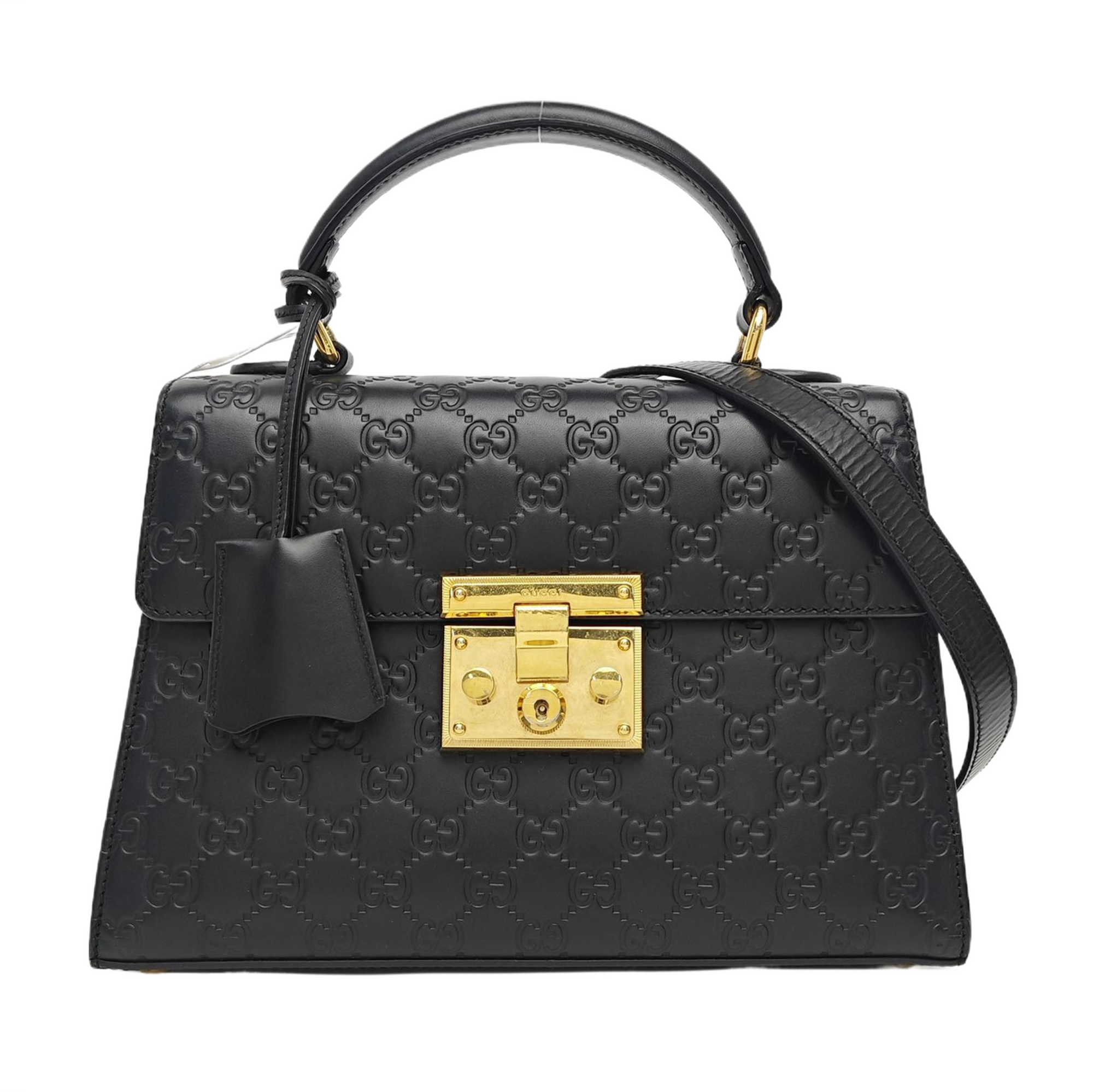 Padlock Small Calfskin Black