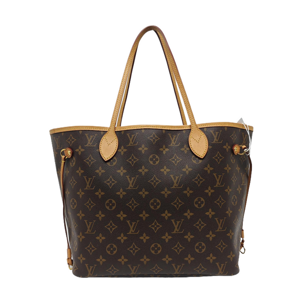 NEVERFULL MM Monogram Coated Canvas Brown