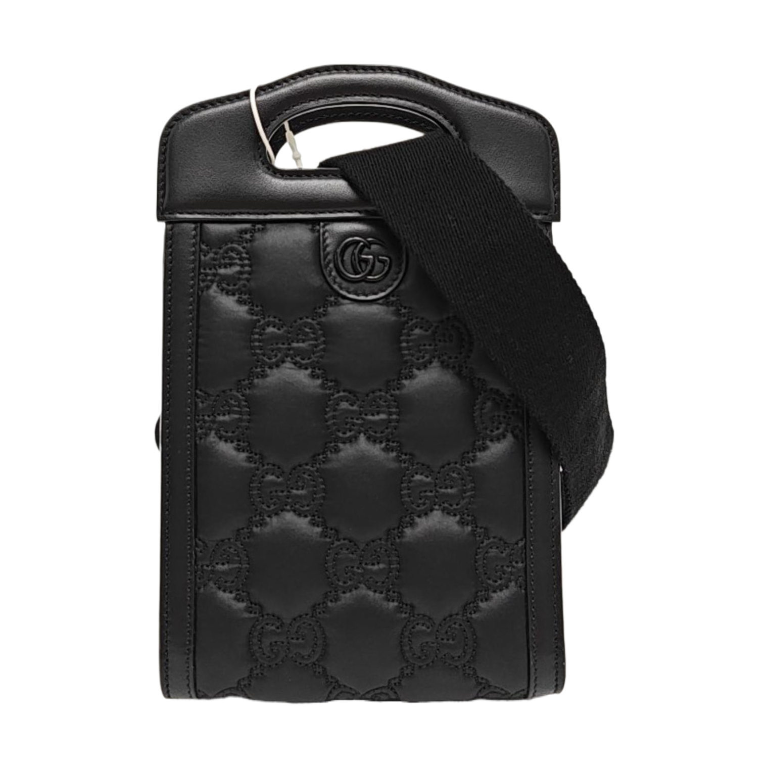 Quilted Calfskin Shoulder Bag Black