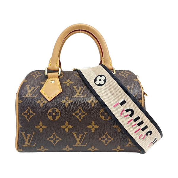 SPEEDY 20 Monogram Coated Canvas Brown