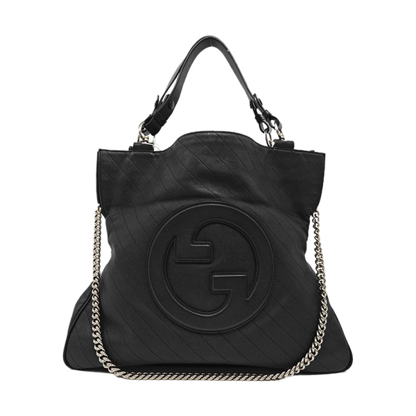 Blondie Medium Quilted Calfskin Black
