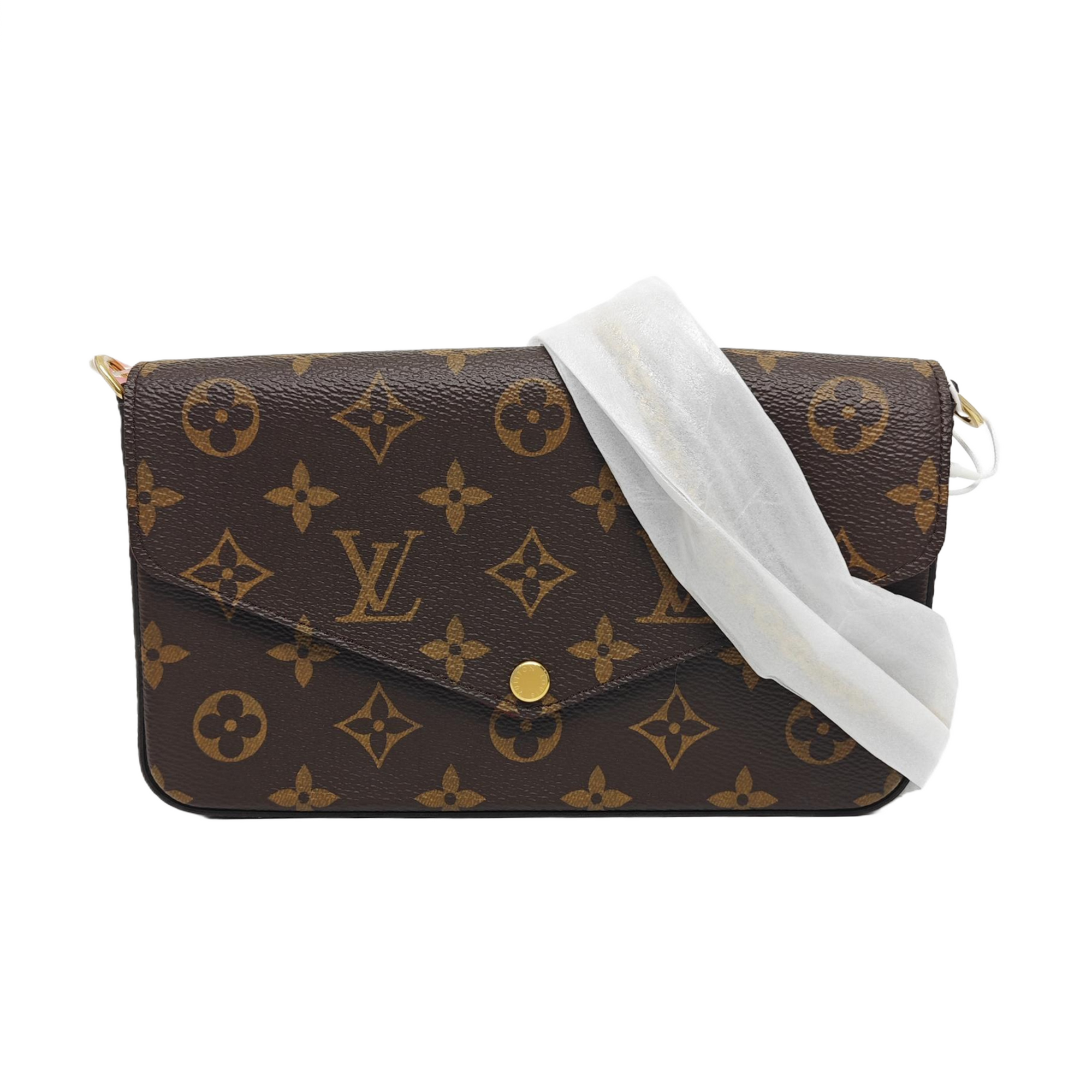 FÉLICIE Monogram Coated Canvas Brown