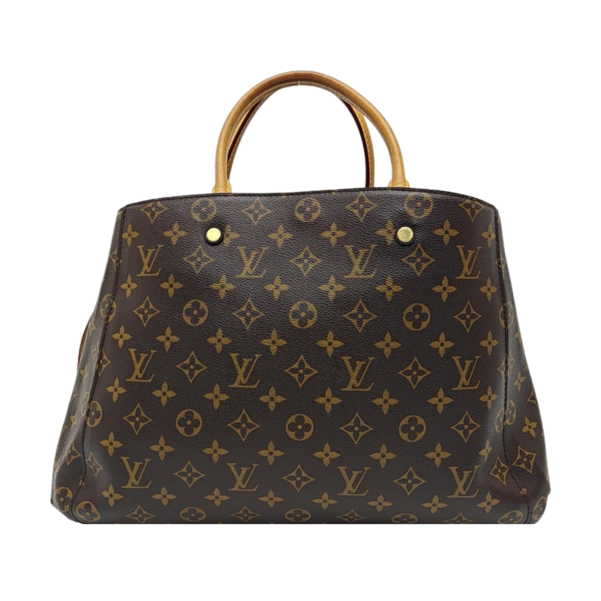 MONTAIGNE Monogram Coated Canvas Brown
