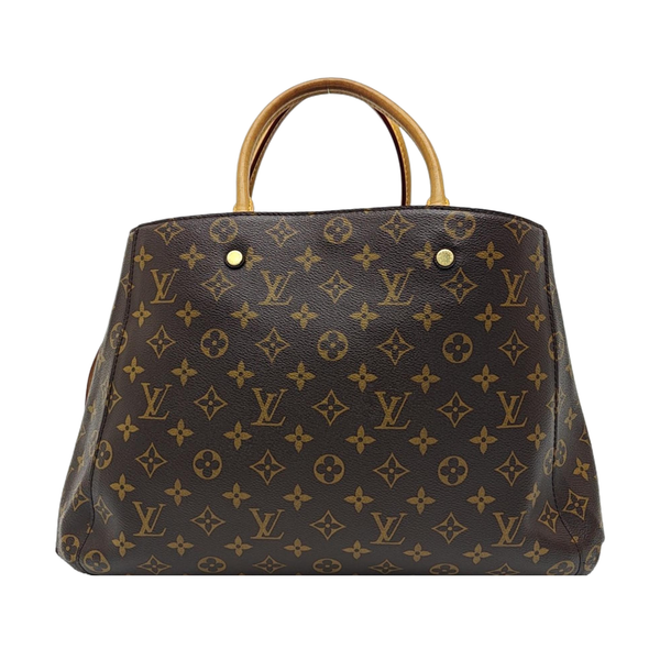 MONTAIGNE Monogram Coated Canvas Brown