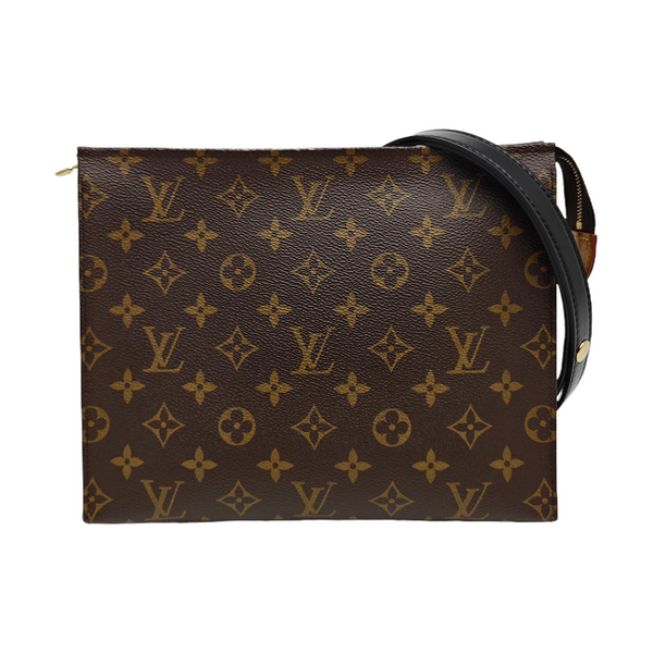 TOILET POCKET 26 Monogram Coated Canvas Brown