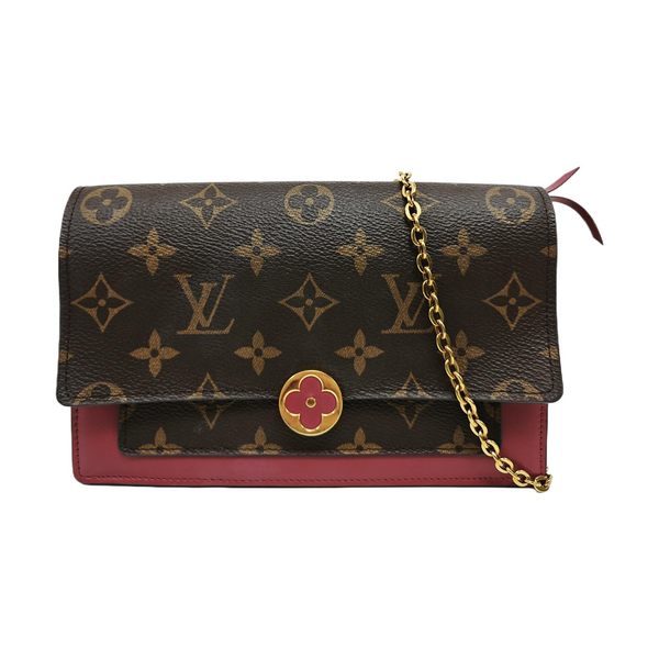 FLORE Monogram Coated Canvas Brown